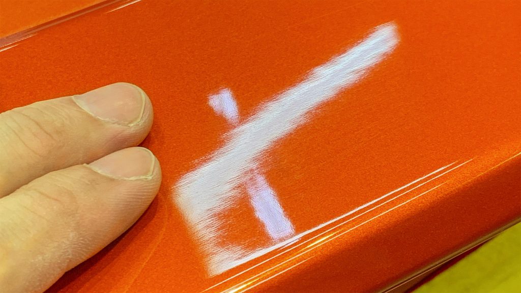 Poor finishing and sanding mark